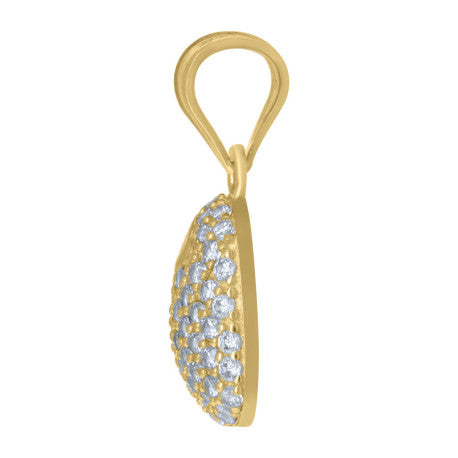 10Kt Gold Cz Pendant