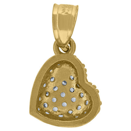 10Kt Gold Cz Pendant