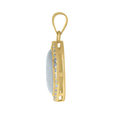 10Kt Gold Cz Pendant