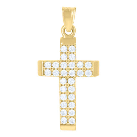 10Kt Gold Cz Pendant
