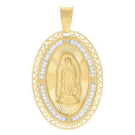 10Kt Gold Cz Pendant
