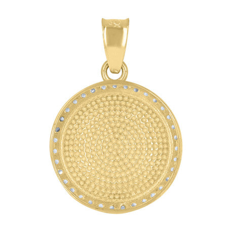 10Kt Gold Cz Pendant