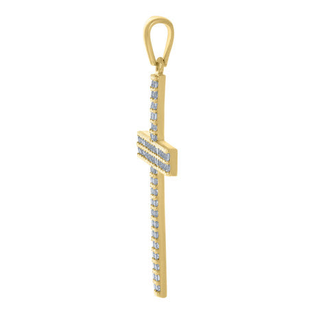 10Kt Gold Cz Pendant