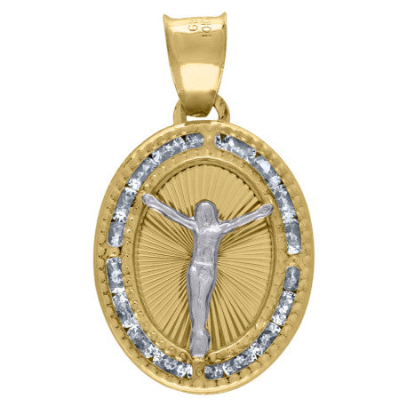 10Kt Gold Cz Pendant