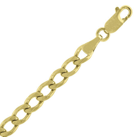 10kt-Gold Plain Cuban Chain-120