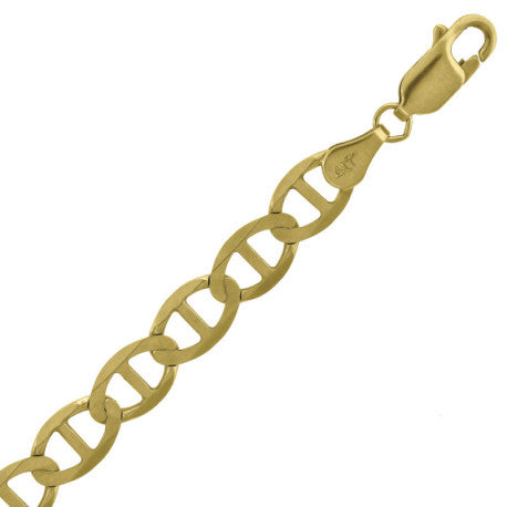 10kt-Gold Plain Mariner Chain 250