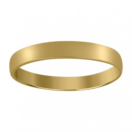 10KT GOLD REGFIT WEDDING BAND 3MM