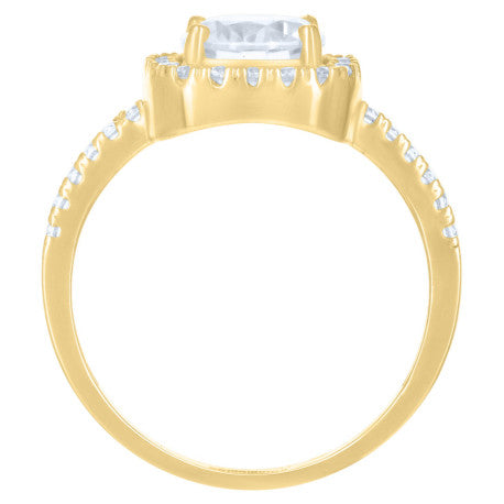 10Kt Gold Cz Ring