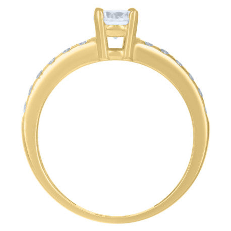 10Kt Gold Cz Ring