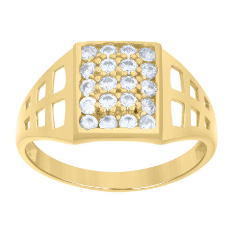 10Kt Gold Cz Baby Ring