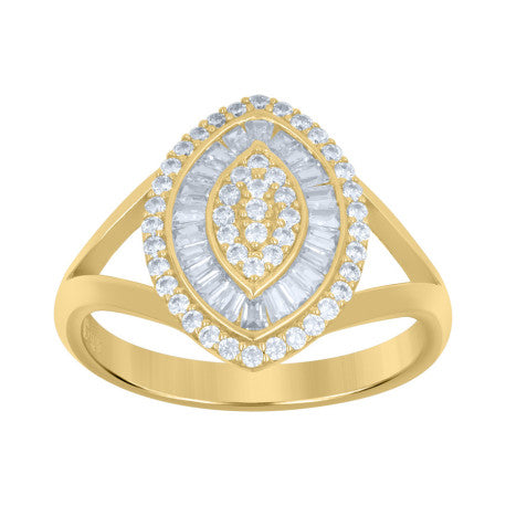 10Kt Gold Cz Ring