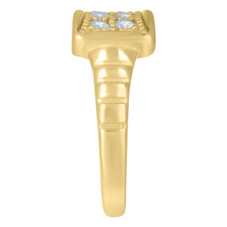 10Kt Gold Cz Baby Ring