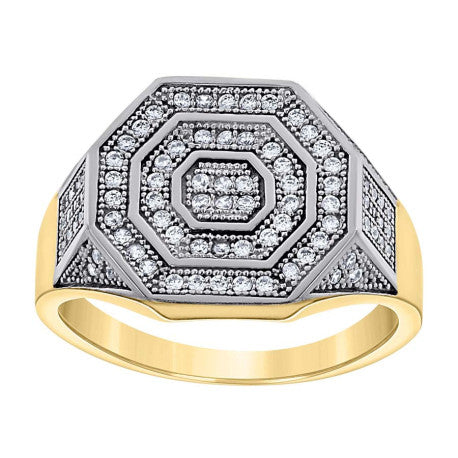 10Kt Gold Cz Ring