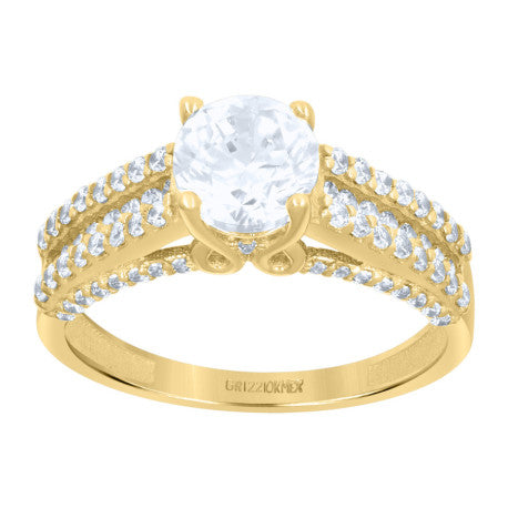 10Kt Gold Cz Ring