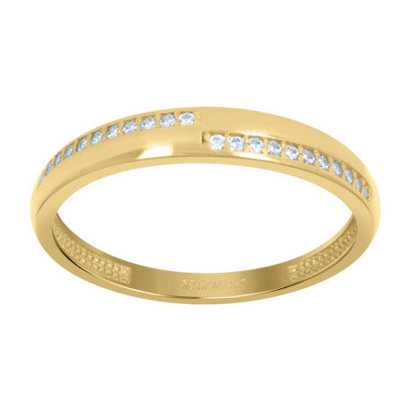 10Kt Gold Cz Ring