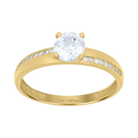 10Kt Gold Cz Ring