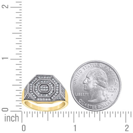 10Kt Gold Cz Ring