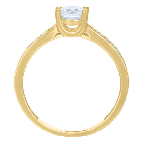 10Kt Gold Cz Ring