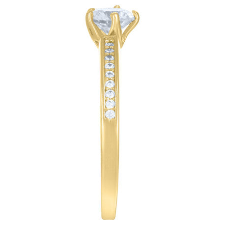 10Kt Gold Cz Ring