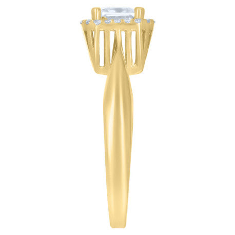 10Kt Gold Cz Ring