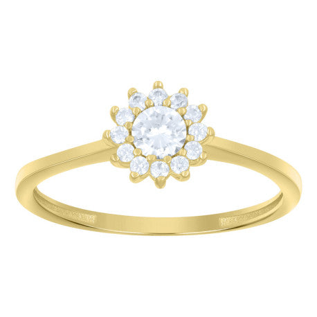10Kt Gold Cz Ring