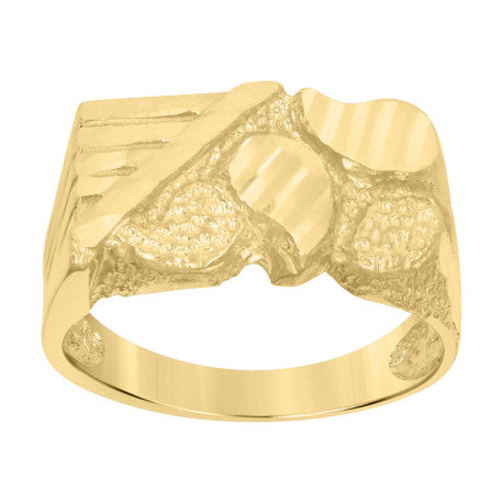 10Kt Gold Nugget Ring