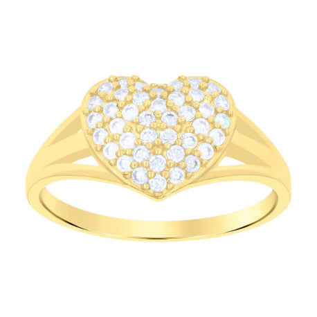 10Kt Gold Cz Ring