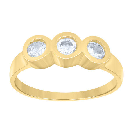 10Kt Gold Cz Baby Ring