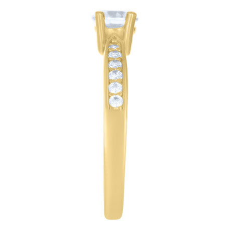 10Kt Gold Cz Ring