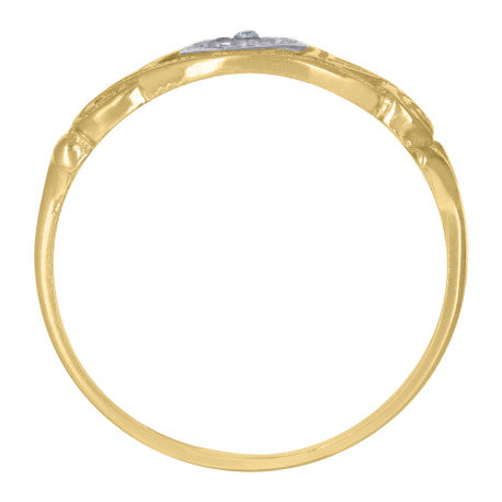 10Kt Gold Cz Ring