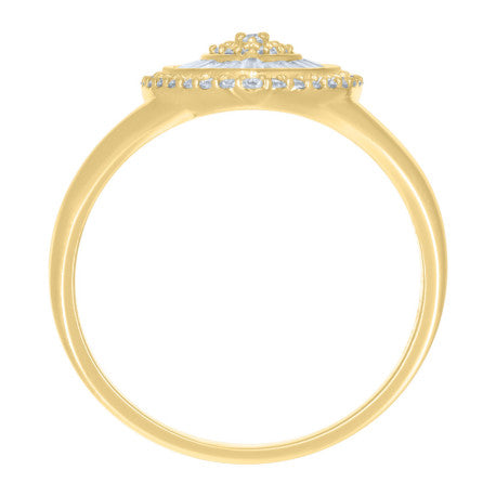 10Kt Gold Cz Ring