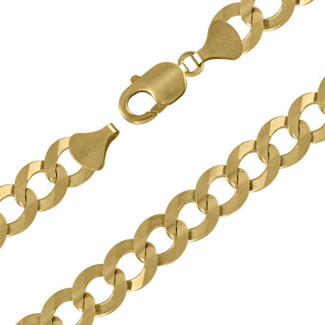 10kt Gold Solid Cuban 280 Chain