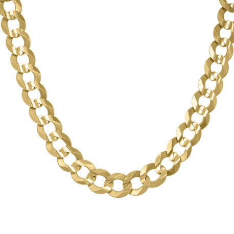 10kt Gold Solid Cuban 330 Chain
