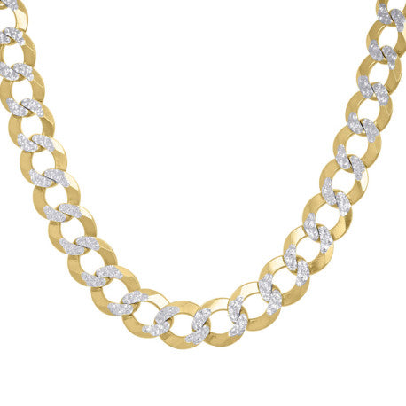10kt Gold Solid Cuban 350 Chain