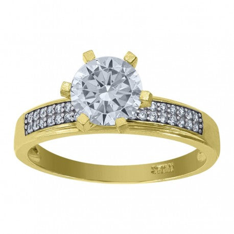 10Kt Gold Solitare Ring