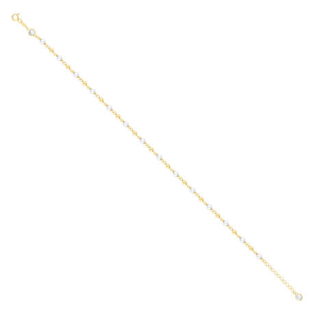10Kt Gold Turkish Anklet 10" (9"+1")