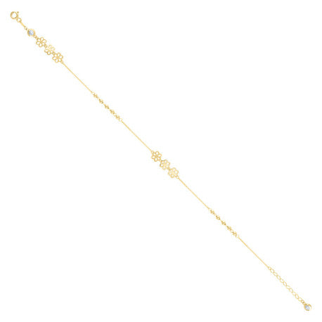 10Kt Gold Turkish Anklet 10" (9"+1")