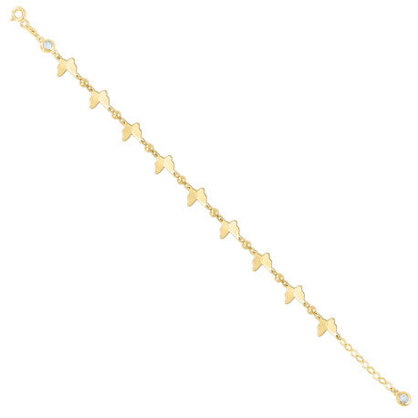 10Kt Gold Turkish Bracelet 8" (7"+1")