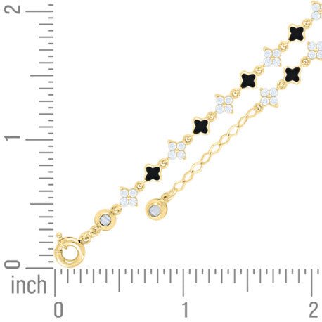 10Kt Gold Turkish Bracelet 8" (7"+1")