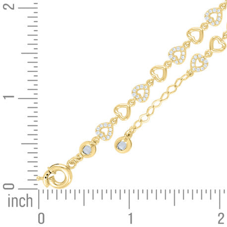 10Kt Gold Turkish Bracelet 8" (7"+1")