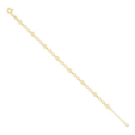 10Kt Gold Turkish Bracelet 8" (7"+1")