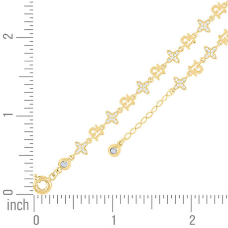 10Kt Gold Turkish Bracelet 8" (7"+1")