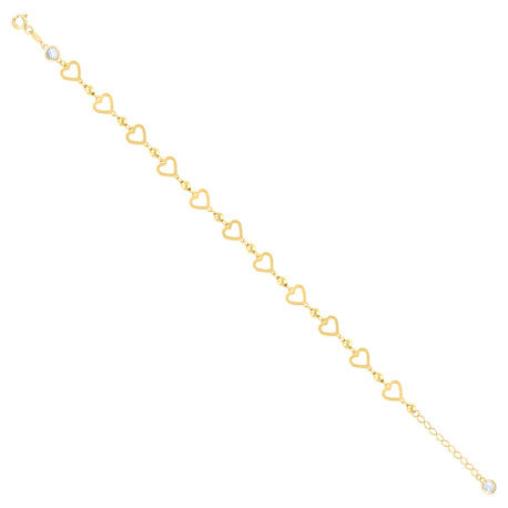 10Kt Gold Turkish Bracelet 8" (7"+1")