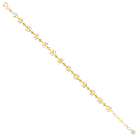 10Kt Gold Turkish Bracelet 8" (7"+1")