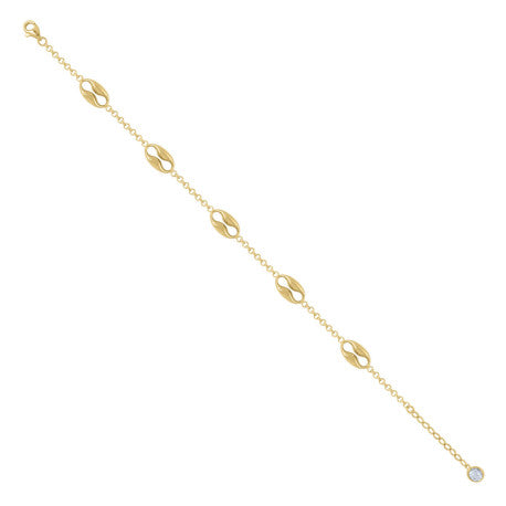 10Kt Gold Turkish Bracelet 8"
