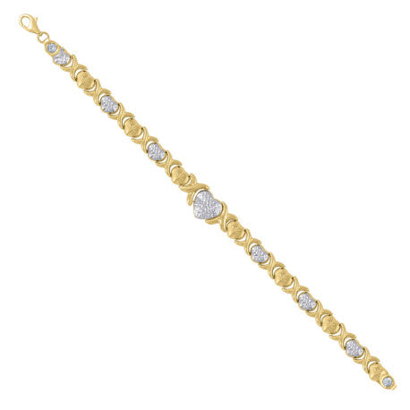 10Kt Gold Turkish Bracelet 8"