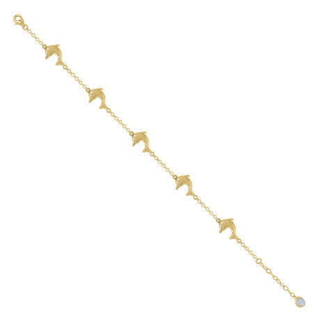 10Kt Gold Turkish Bracelet 8"