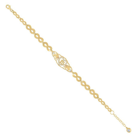 10Kt Gold Turkish Bracelet 8"