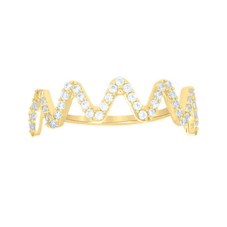 10Kt Gold Turkish Cz Ring