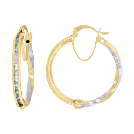 10Kt Gold Turkish Earrings 25Mm